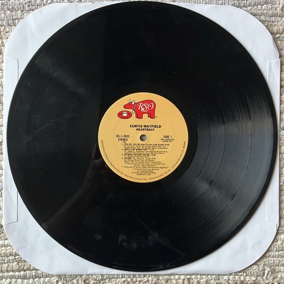 Curtis Mayfield - “Heartbeat” Vinyl LP - Picture 3 of 5